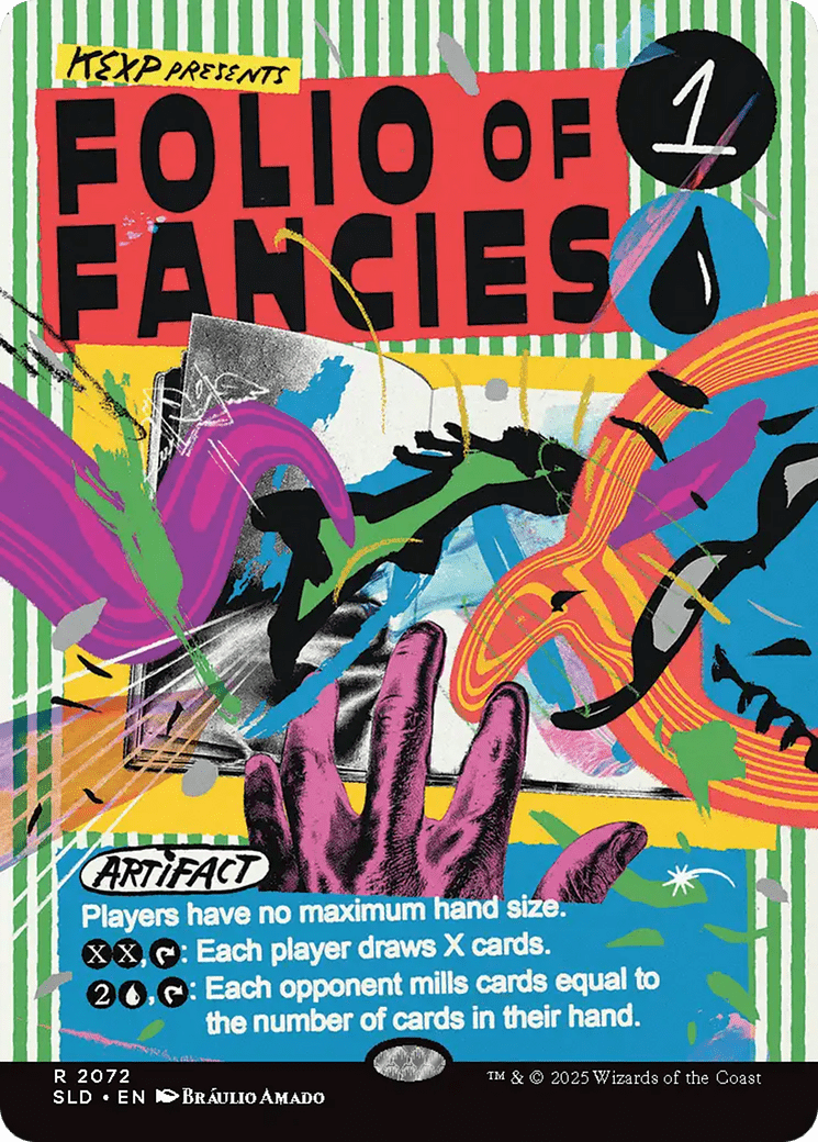 Folio of Fancies (Rainbow Foil) [Secret Lair Drop Series] MTG Single Magic: The Gathering  | Multizone: Comics And Games
