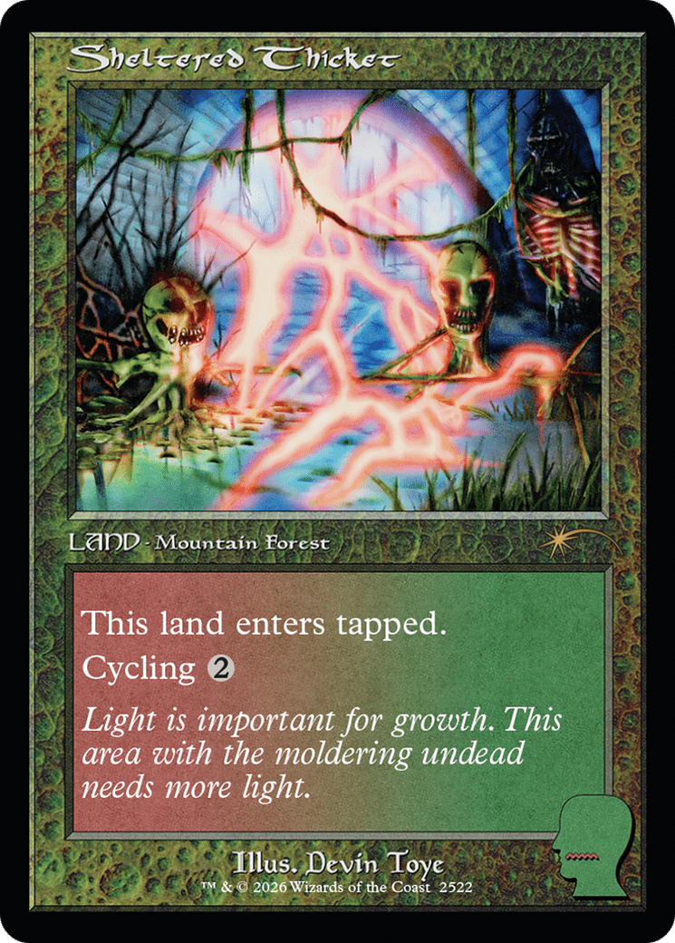 Sheltered Thicket [Secret Lair Drop Series] MTG Single Magic: The Gathering  | Multizone: Comics And Games