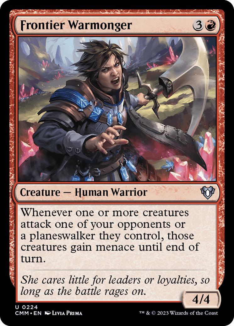 Frontier Warmonger [Commander Masters] MTG Single Magic: The Gathering  | Multizone: Comics And Games