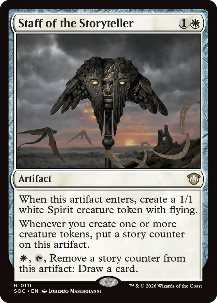 Staff of the Storyteller [Secrets of Strixhaven Commander] MTG Single Magic: The Gathering  | Multizone: Comics And Games
