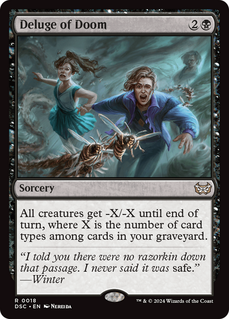 Deluge of Doom [Duskmourn: House of Horror Commander] MTG Single Magic: The Gathering  | Multizone: Comics And Games