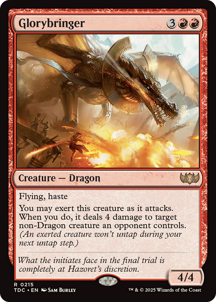 Glorybringer [Tarkir: Dragonstorm Commander] MTG Single Magic: The Gathering  | Multizone: Comics And Games