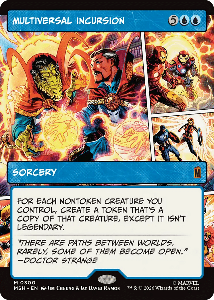 Multiversal Incursion (Borderless) [Marvel Super Heroes] MTG Single Magic: The Gathering  | Multizone: Comics And Games