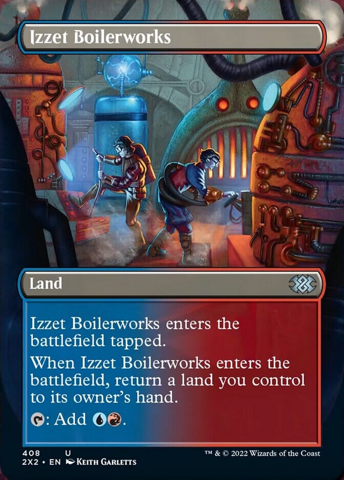 Izzet Boilerworks (Borderless Alternate Art) [Double Masters 2022] MTG Single Magic: The Gathering  | Multizone: Comics And Games