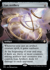 Lux Artillery (Extended Art) [Phyrexia: All Will Be One Commander] MTG Single Magic: The Gathering  | Multizone: Comics And Games