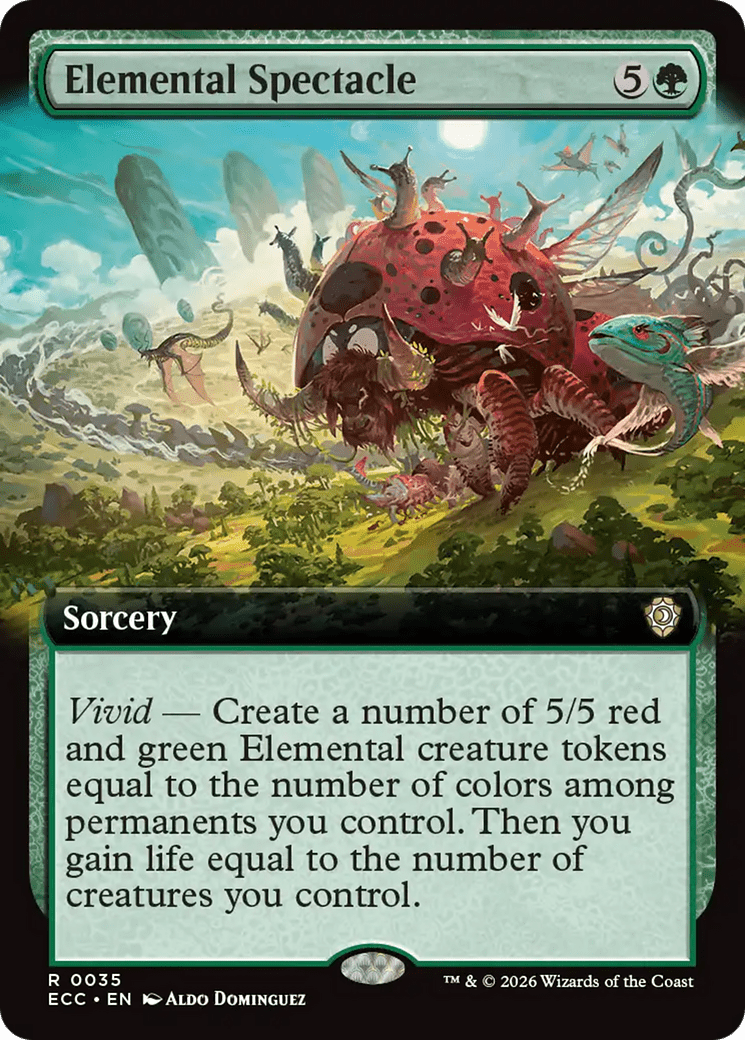 Elemental Spectacle (Extended Art) [Lorwyn Eclipsed Commander] MTG Single Magic: The Gathering  | Multizone: Comics And Games