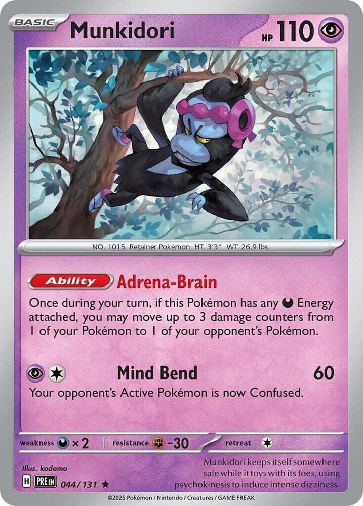 Munkidori (044/131) [Scarlet & Violet: Prismatic Evolutions] Pokemon Single Pokémon  | Multizone: Comics And Games