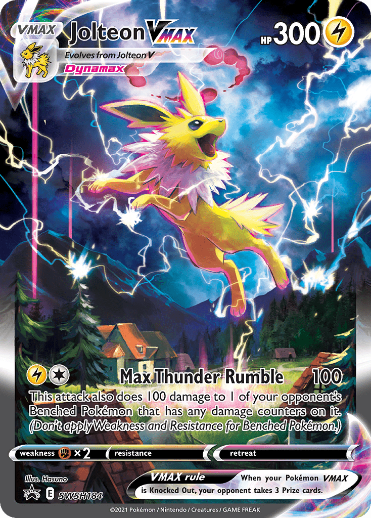 Jolteon VMAX (SWSH184) (Jumbo Card) [Sword & Shield: Black Star Promos] Pokemon Single Pokémon  | Multizone: Comics And Games
