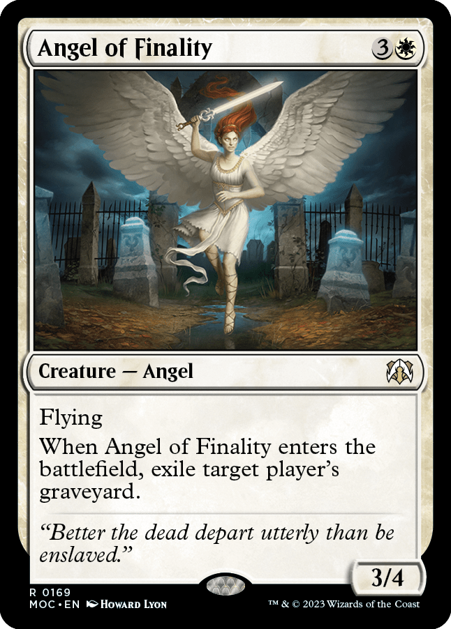 Angel of Finality [March of the Machine Commander] MTG Single Magic: The Gathering  | Multizone: Comics And Games