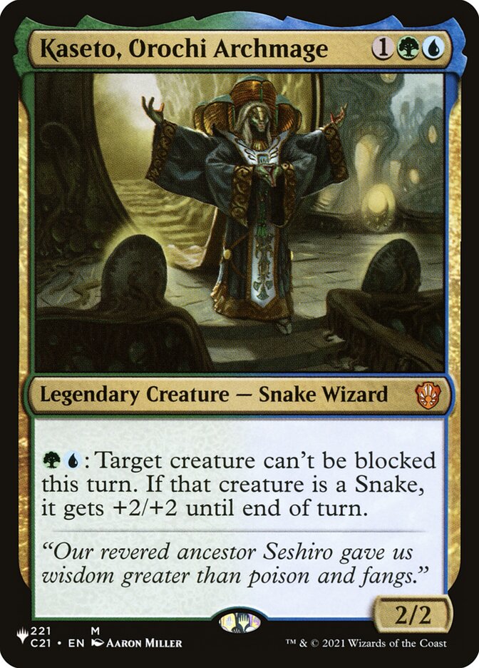 Kaseto, Orochi Archmage [The List] MTG Single Magic: The Gathering  | Multizone: Comics And Games