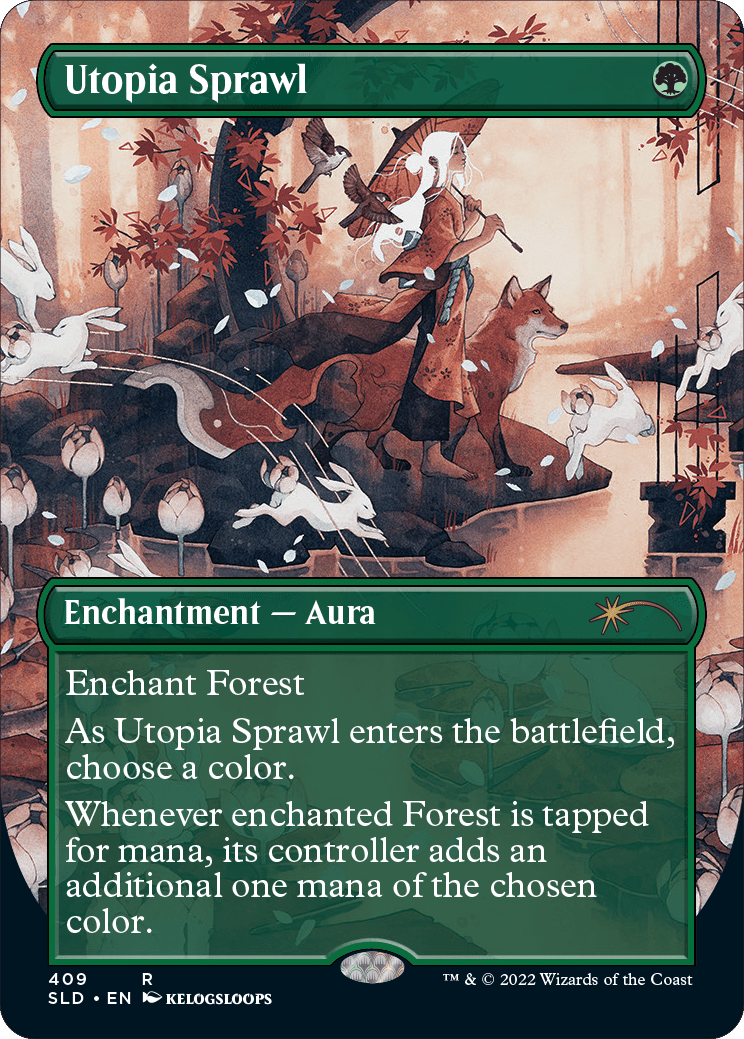 Utopia Sprawl (Borderless) [Secret Lair Drop Series] MTG Single Magic: The Gathering  | Multizone: Comics And Games