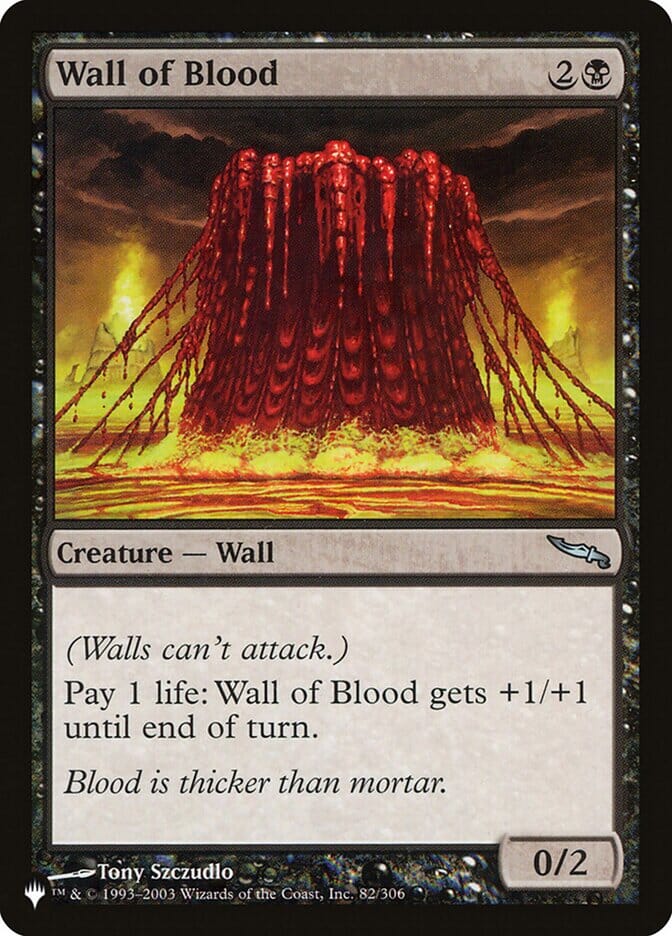 Wall of Blood [The List] MTG Single Magic: The Gathering  | Multizone: Comics And Games