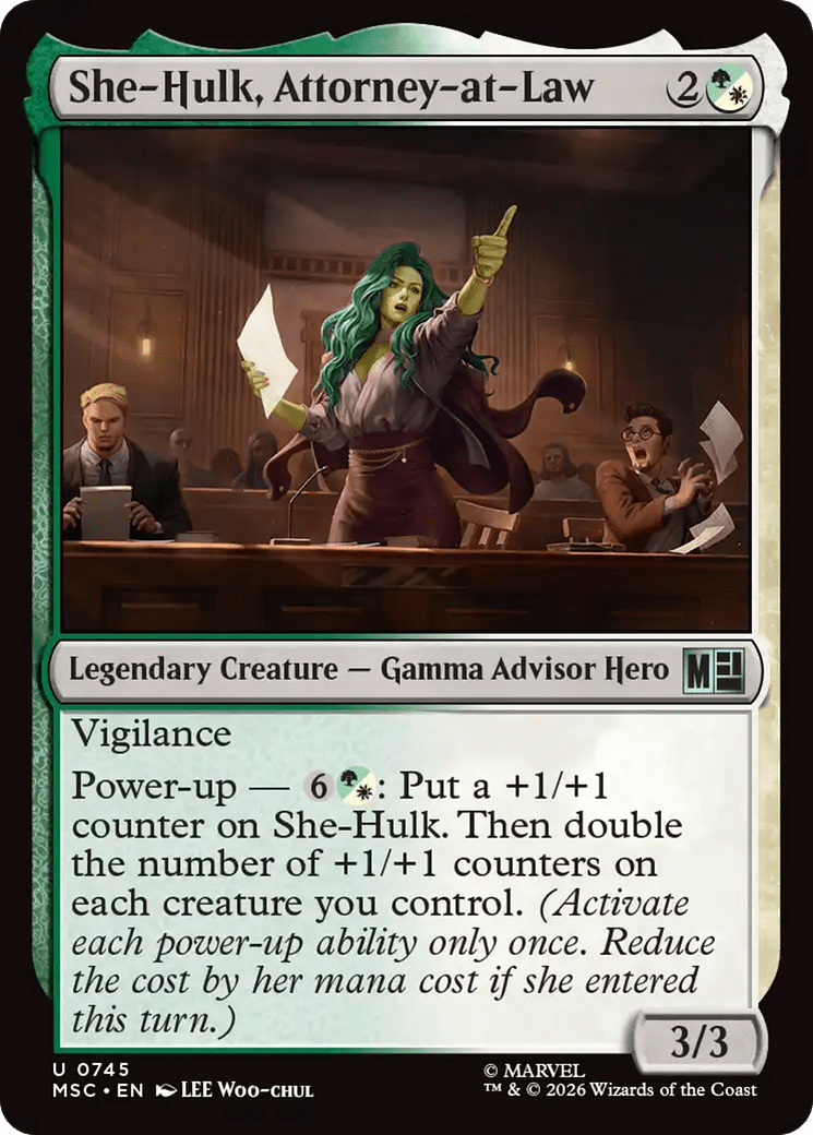 She-Hulk, Wallbreaker (Surge Foil) [Marvel Super Heroes Commander] MTG Single Magic: The Gathering  | Multizone: Comics And Games