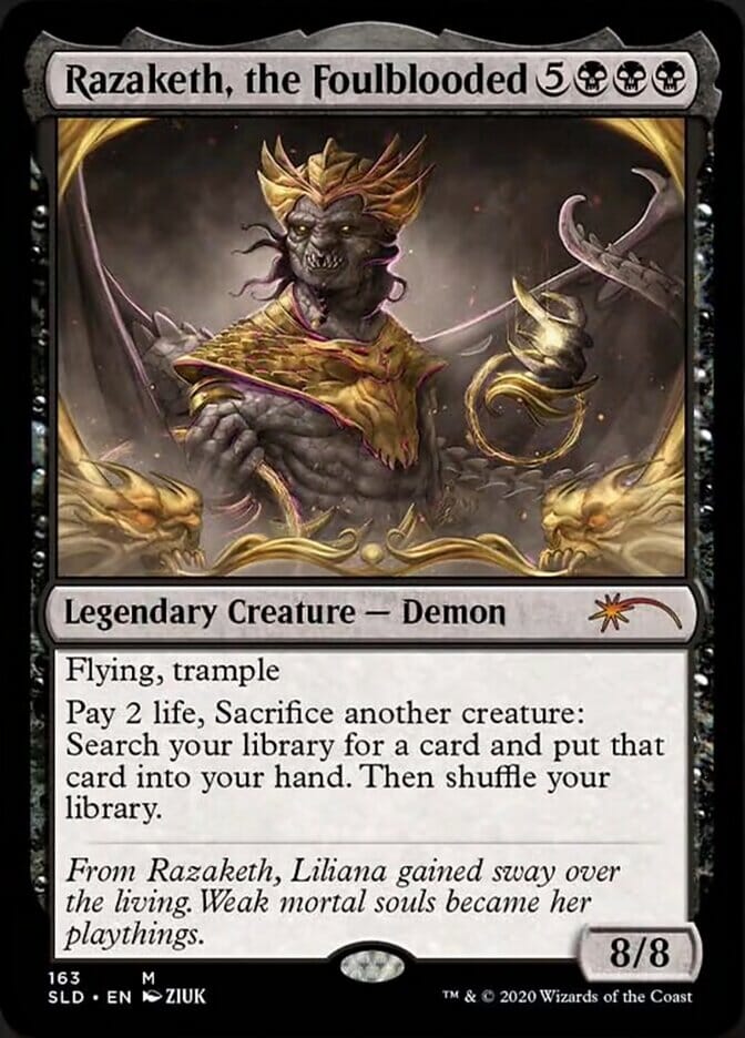 Razaketh, the Foulblooded [Secret Lair Drop Series] MTG Single Magic: The Gathering  | Multizone: Comics And Games