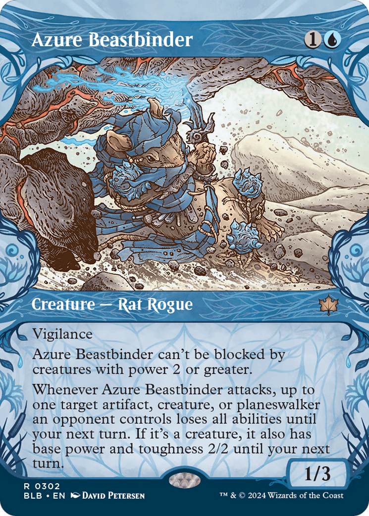 Azure Beastbinder (Showcase) [Bloomburrow] MTG Single Magic: The Gathering  | Multizone: Comics And Games