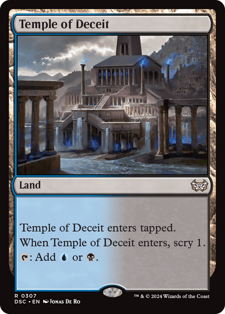 Temple of Deceit [Duskmourn: House of Horror Commander] MTG Single Magic: The Gathering  | Multizone: Comics And Games