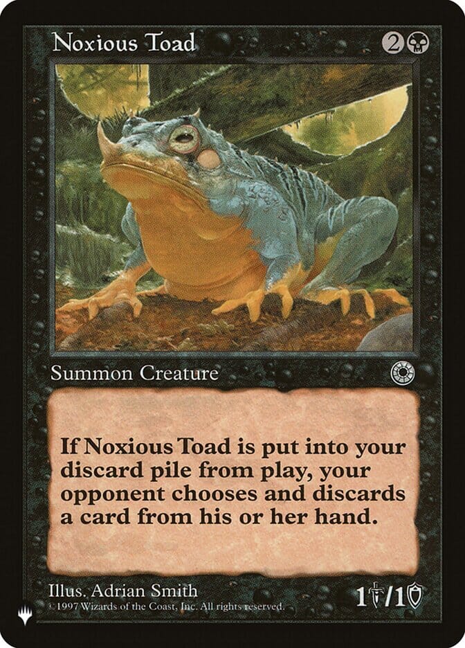 Noxious Toad [The List] | Multizone: Comics And Games