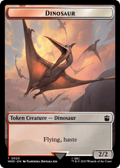Dalek // Dinosaur Double-Sided Token [Doctor Who Tokens] MTG Single Magic: The Gathering  | Multizone: Comics And Games