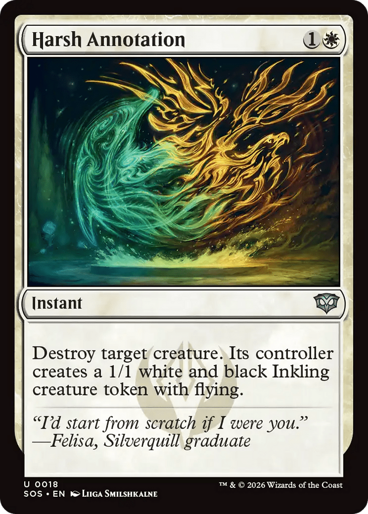 Harsh Annotation [Secrets of Strixhaven] MTG Single Magic: The Gathering  | Multizone: Comics And Games