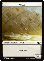 Wall // Spider Double-Sided Token [Tarkir: Dragonstorm Commander Tokens] MTG Single Magic: The Gathering  | Multizone: Comics And Games