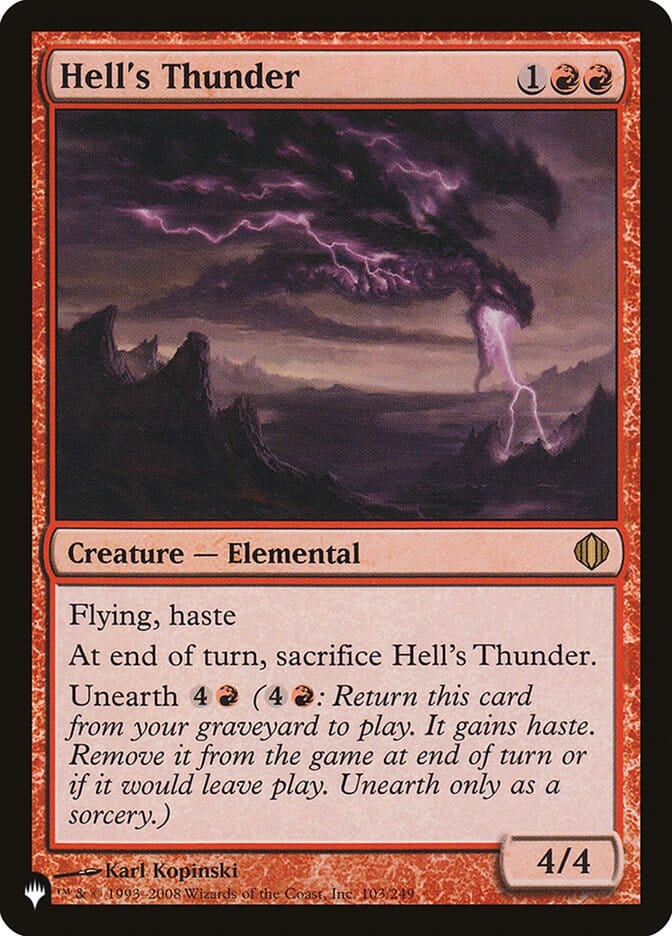 Hell's Thunder [The List] MTG Single Magic: The Gathering  | Multizone: Comics And Games