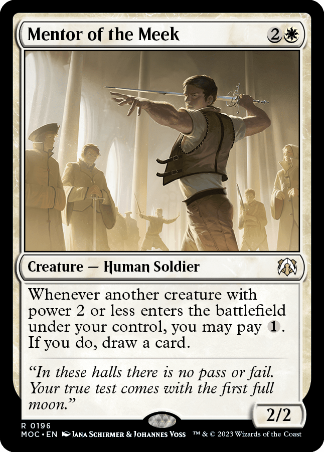 Mentor of the Meek [March of the Machine Commander] MTG Single Magic: The Gathering  | Multizone: Comics And Games
