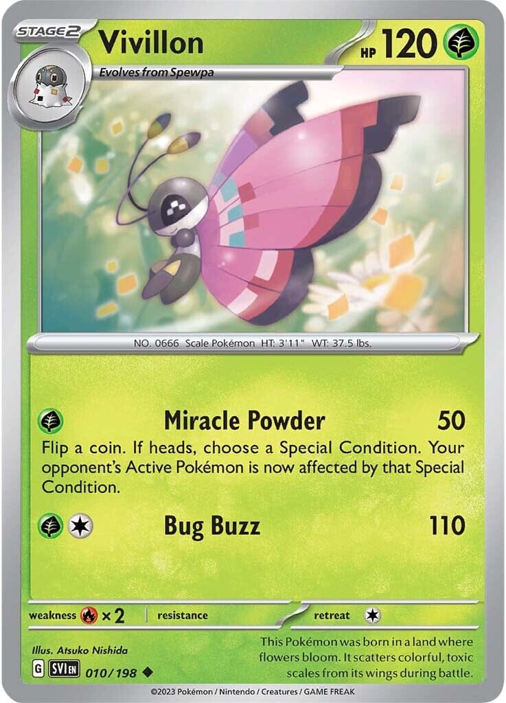 Vivillon (010/198) [Scarlet & Violet: Base Set] Pokemon Single Pokémon  | Multizone: Comics And Games