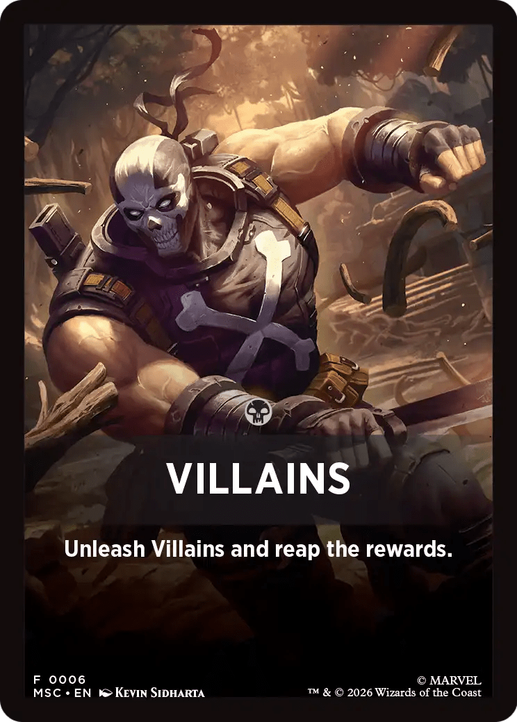 Villains Theme Card [Marvel Super Heroes Commander] | Multizone: Comics And Games