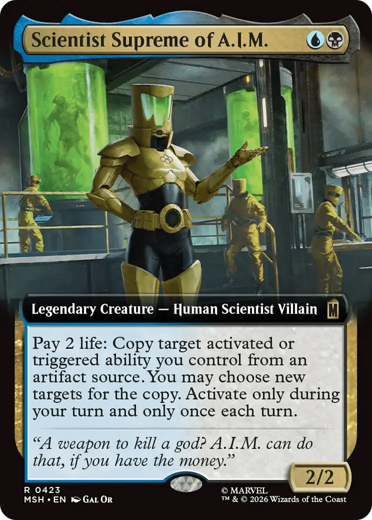 Scientist Supreme of A.I.M. (Extended Art) [Marvel Super Heroes] MTG Single Magic: The Gathering  | Multizone: Comics And Games