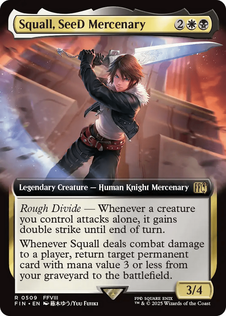 Squall, SeeD Mercenary (Extended Art) [FINAL FANTASY] MTG Single Magic: The Gathering  | Multizone: Comics And Games