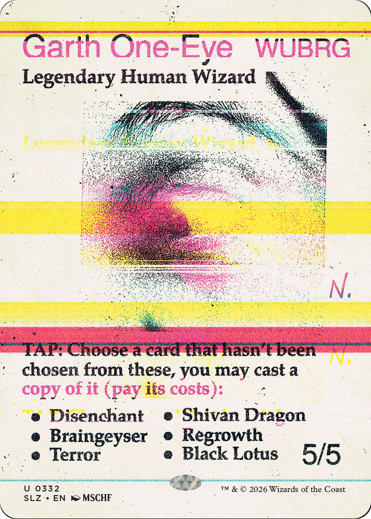 Garth One-Eye (0332) [Secret Lair x MSCHF: The Zeta Set] MTG Single Magic: The Gathering  | Multizone: Comics And Games
