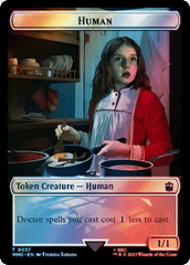 Human (0037) // Food (0057) Double-Sided Token (Surge Foil) [Doctor Who Tokens] MTG Single Magic: The Gathering  | Multizone: Comics And Games
