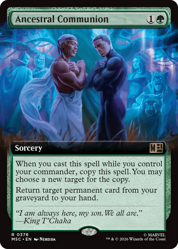 Ancestral Communion (Extended Art) [Marvel Super Heroes Commander] MTG Single Magic: The Gathering  | Multizone: Comics And Games
