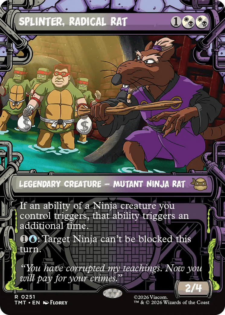 Splinter, Radical Rat (Showcase) [Teenage Mutant Ninja Turtles] MTG Single Magic: The Gathering  | Multizone: Comics And Games