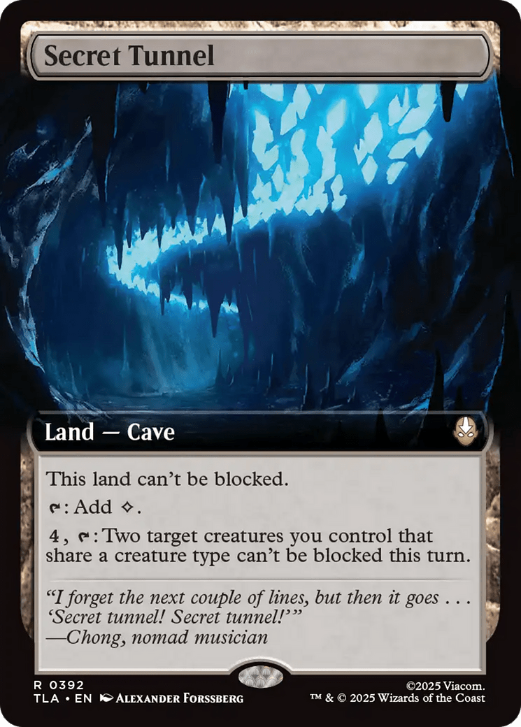 Secret Tunnel (Extended Art) [Avatar: The Last Airbender] MTG Single Magic: The Gathering  | Multizone: Comics And Games