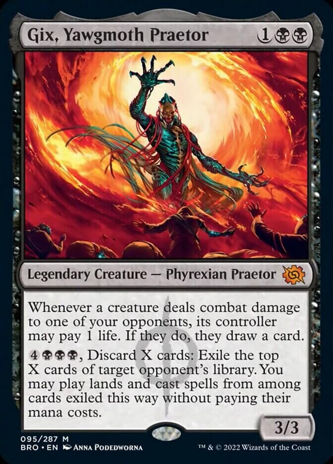 Gix, Yawgmoth Praetor (Promo Pack) [The Brothers' War Promos] MTG Single Magic: The Gathering  | Multizone: Comics And Games