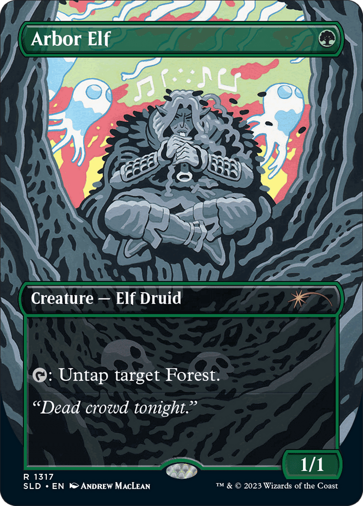 Arbor Elf (Rainbow Foil) [Secret Lair Drop Series] MTG Single Magic: The Gathering  | Multizone: Comics And Games