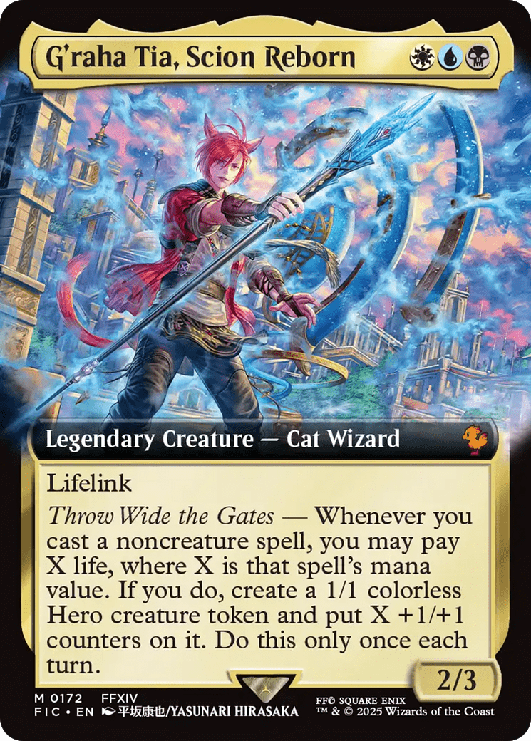 G'raha Tia, Scion Reborn (Extended Art) [FINAL FANTASY Commander] MTG Single Magic: The Gathering  | Multizone: Comics And Games