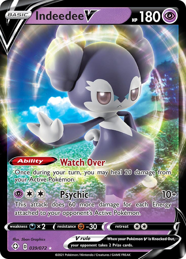 Indeedee V (039/072) [Sword & Shield: Shining Fates] Pokemon Single Pokémon  | Multizone: Comics And Games