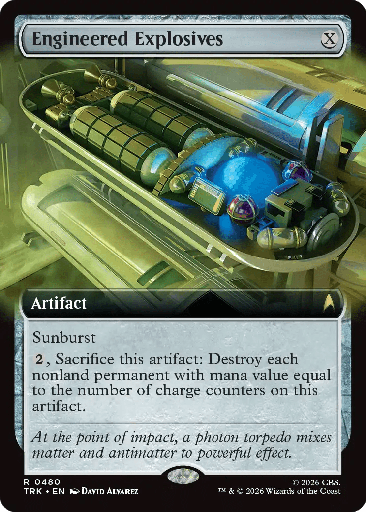 Engineered Explosives (Extended Art) [Star Trek] MTG Single Magic: The Gathering  | Multizone: Comics And Games
