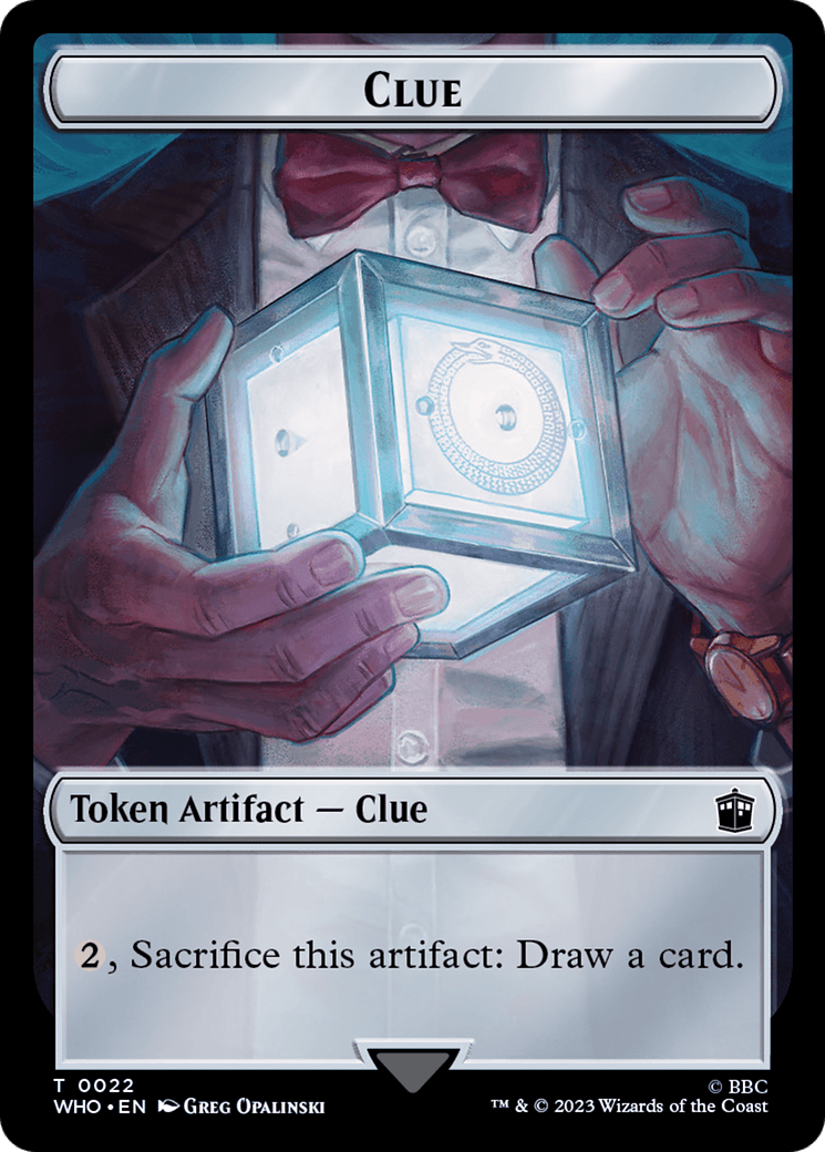 Human Rogue // Clue (0022) Double-Sided Token [Doctor Who Tokens] MTG Single Magic: The Gathering  | Multizone: Comics And Games