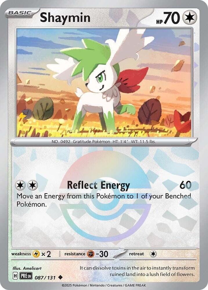 Shaymin (087/131) (Poke Ball Pattern) [Scarlet & Violet: Prismatic Evolutions] Pokemon Single Pokémon  | Multizone: Comics And Games