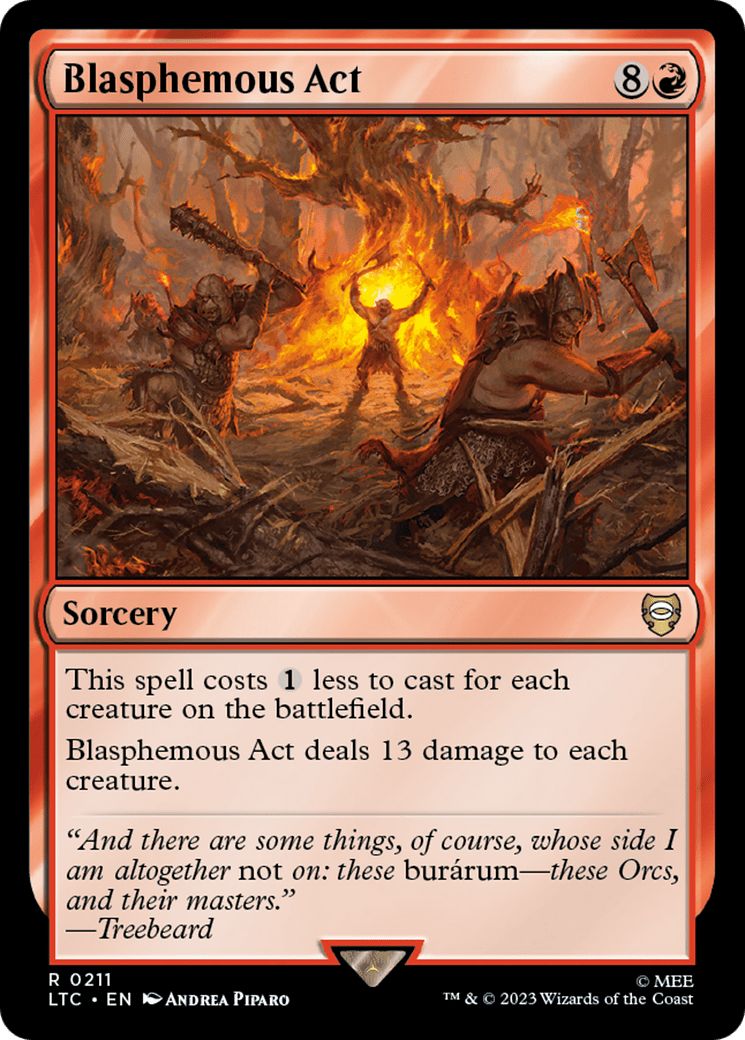 Blasphemous Act [The Lord of the Rings: Tales of Middle-Earth Commander] MTG Single Magic: The Gathering  | Multizone: Comics And Games