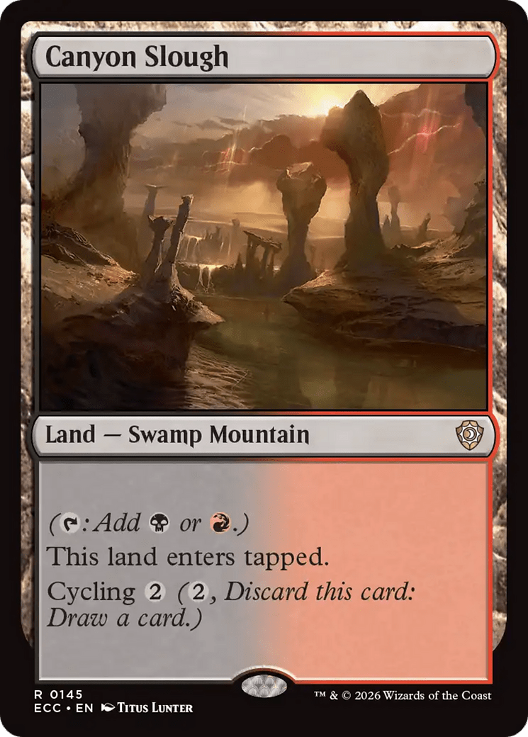 Canyon Slough [Lorwyn Eclipsed Commander] MTG Single Magic: The Gathering  | Multizone: Comics And Games