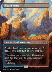 Steam Vents (Borderless) [Lorwyn Eclipsed] MTG Single Magic: The Gathering  | Multizone: Comics And Games