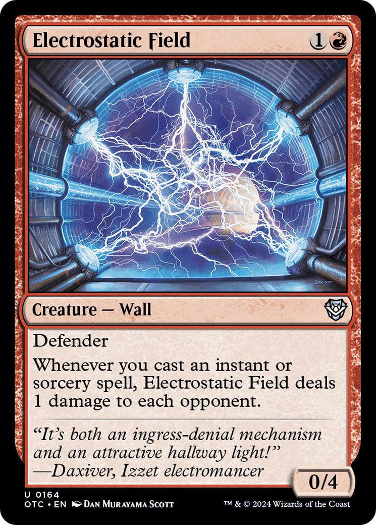 Electrostatic Field [Outlaws of Thunder Junction Commander] MTG Single Magic: The Gathering  | Multizone: Comics And Games