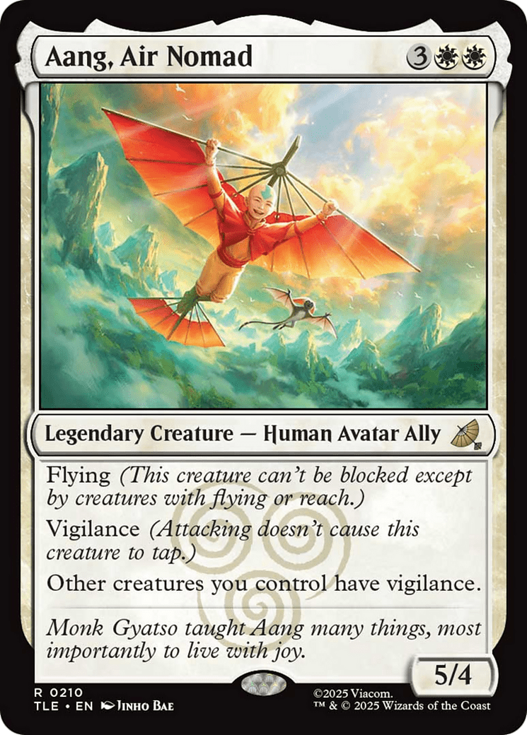 Aang, Air Nomad (0210) [Avatar: The Last Airbender: Eternal-Legal] MTG Single Magic: The Gathering  | Multizone: Comics And Games