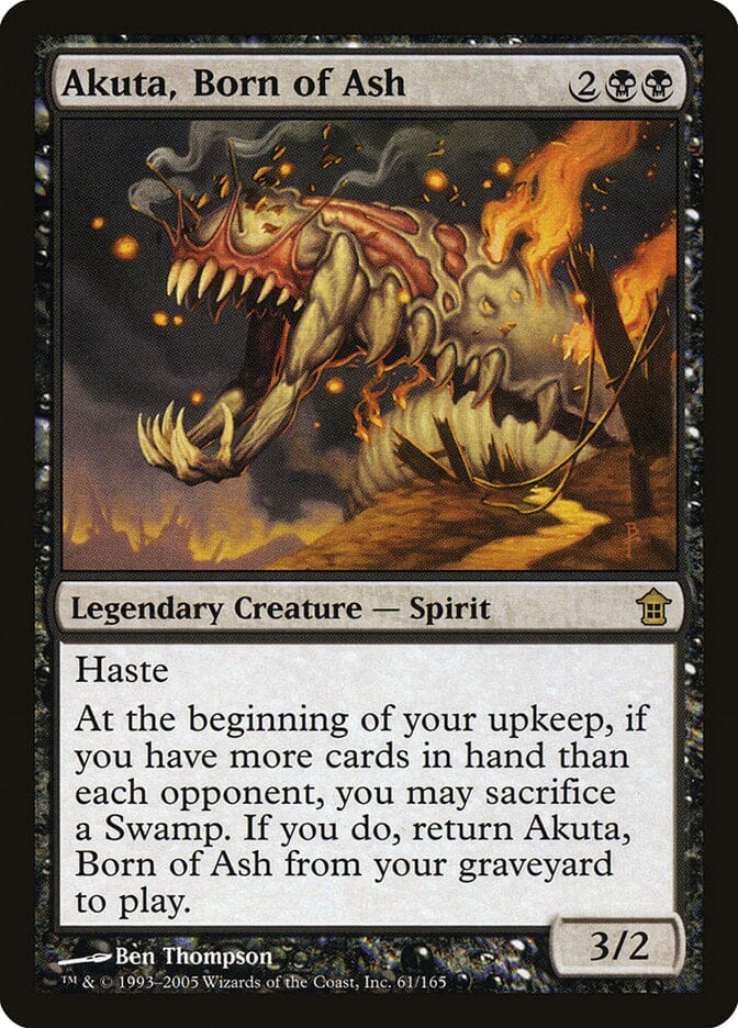 Akuta, Born of Ash [Saviors of Kamigawa] MTG Single Magic: The Gathering  | Multizone: Comics And Games