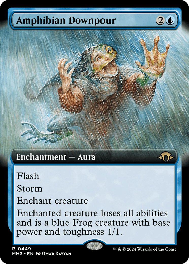 Amphibian Downpour (Extended Art) [Modern Horizons 3] MTG Single Magic: The Gathering  | Multizone: Comics And Games