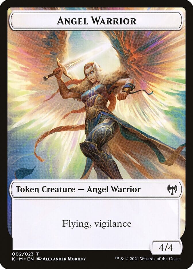 Treasure // Angel Warrior Double-Sided Token [Kaldheim Tokens] MTG Single Magic: The Gathering  | Multizone: Comics And Games